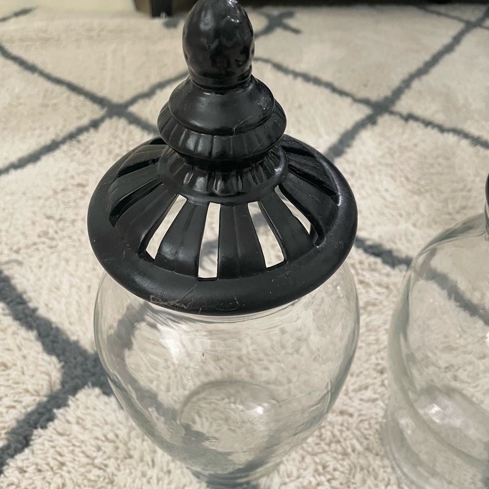Decorative glass jars